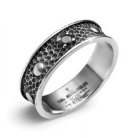 Anello Maria Cristina Sterling Uomo King E Queen in Argento Agata G2952/26 - G2952/26